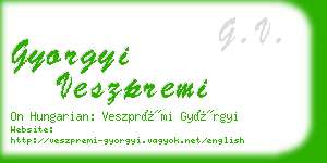 gyorgyi veszpremi business card